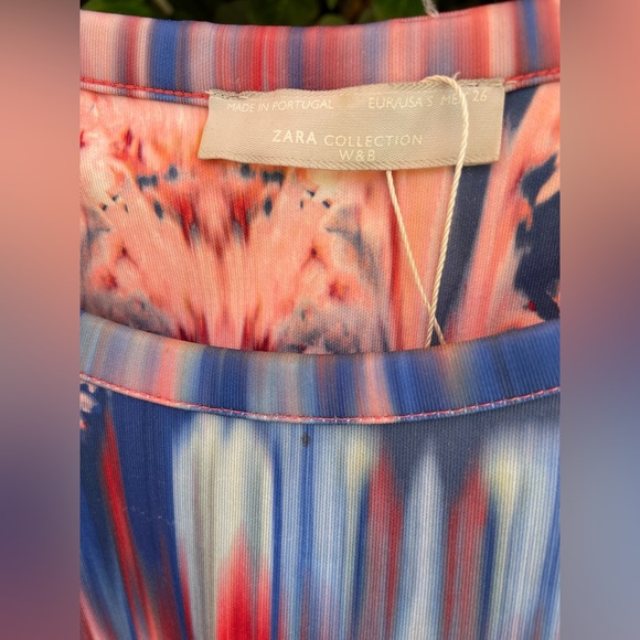 Zara Floral Pattern Scuba Dress - Picture 2 of 5